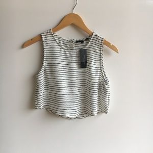 NWT Romeo + Juliet Couture Striped Crop Tank